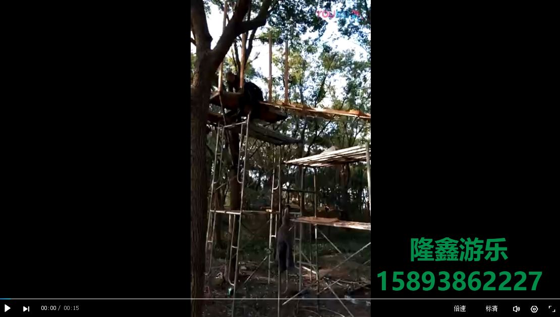 叢林穿越施工現(xiàn)場